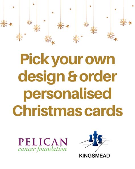 Personalised Charity Christmas cards from Kingsmead.